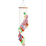 Rainbow Cascade Capiz Windchime