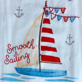 Beach Time Stitched Sequin Towel