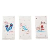 Beach Time Stitched Sequin Towel