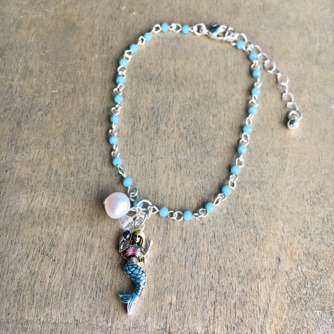 Mermaid Pearl Treasure Anklet