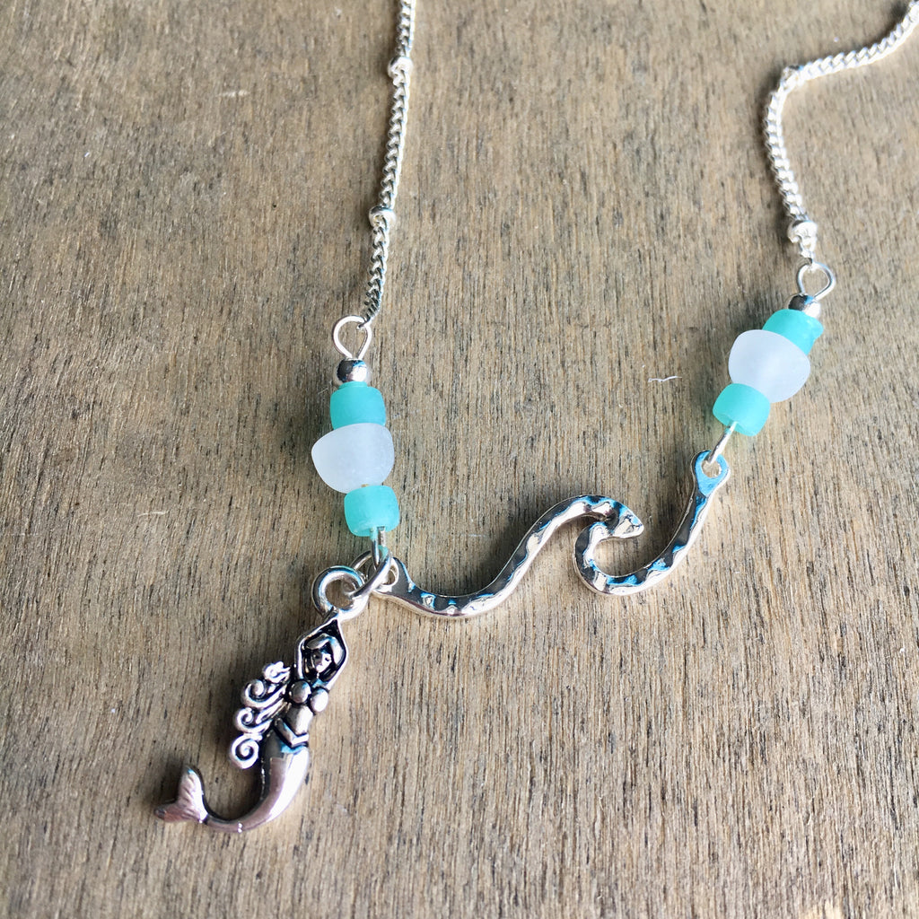 Mermaid Wave Charm Anklet