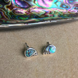 Abalone Inlay Stud Earrings
