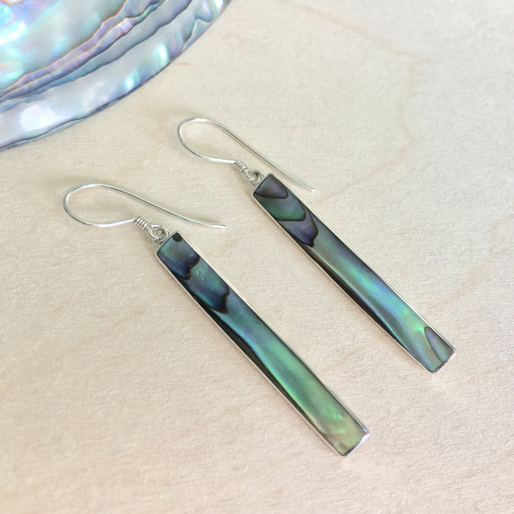 Abalone Gem Earrings