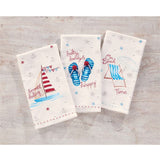 Beach Time Stitched Sequin Towel