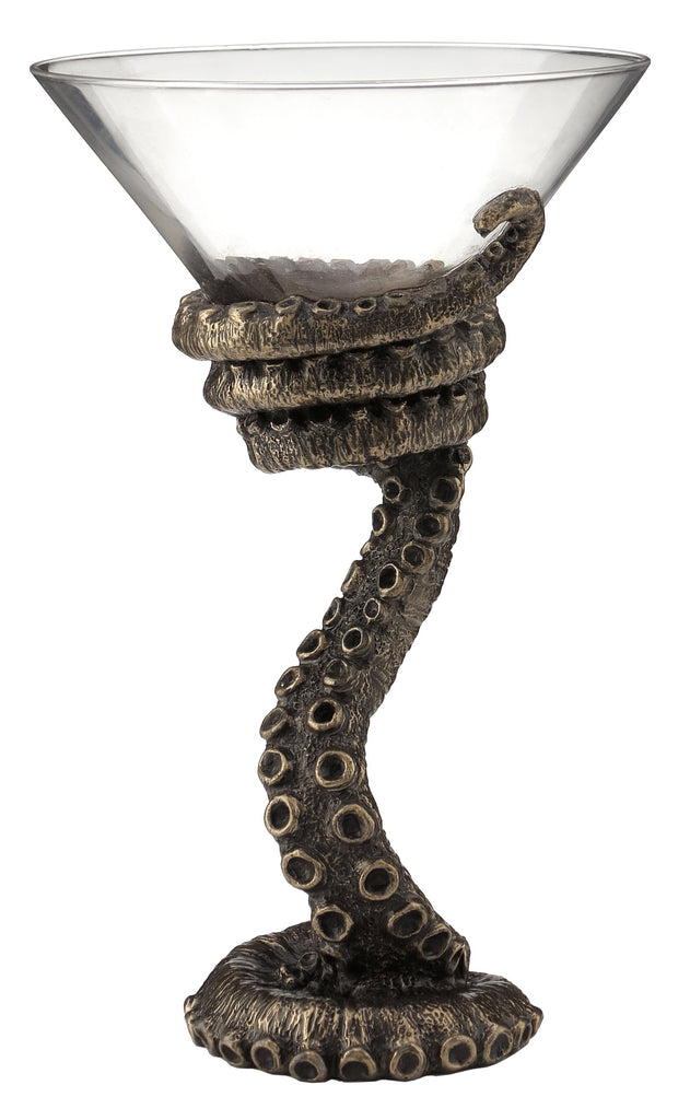 Steam Punk Octopus Martini Glass