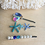 Ocean Gem Hair Pins