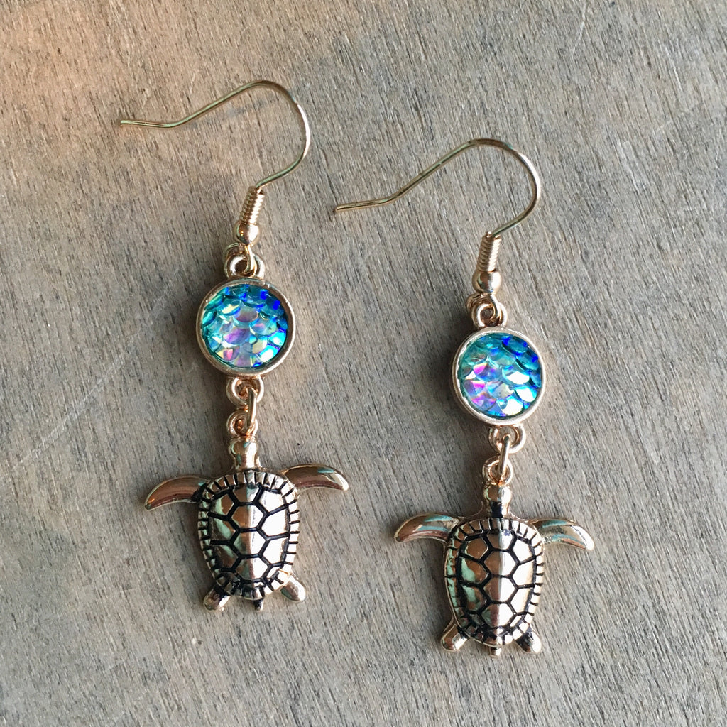 Sea Turtle Dazzle Earrings