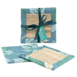 Ocean Hues Hyacinth Coaster Set