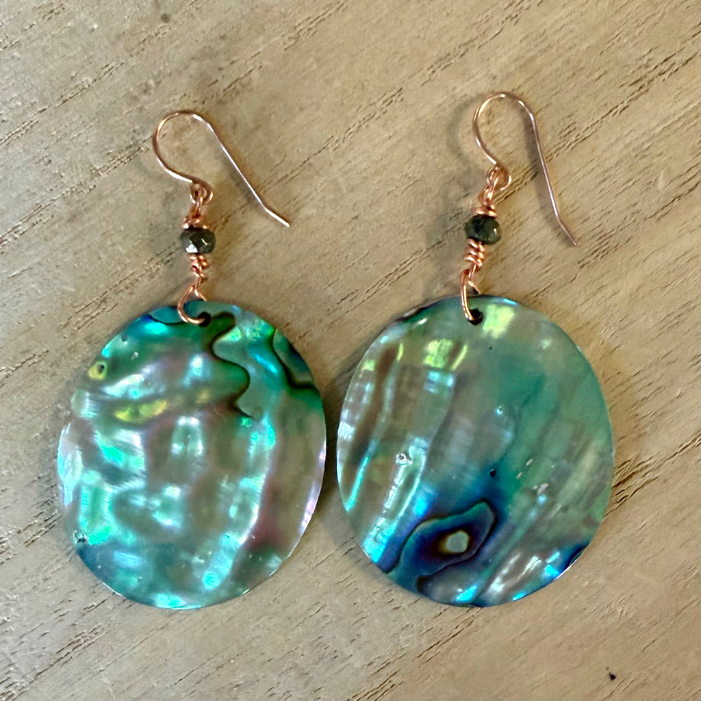 Abalone Oval Earrings