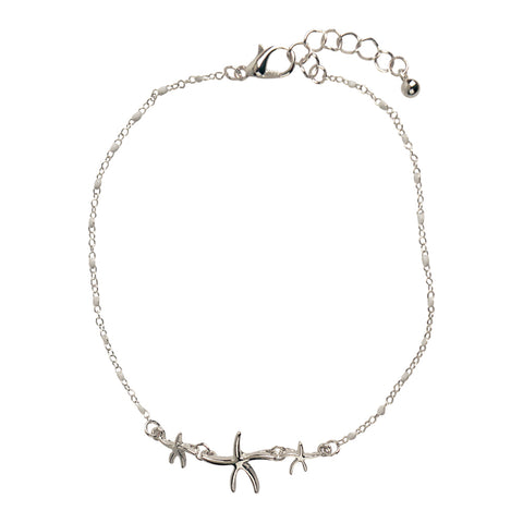 Triple starfish anklet