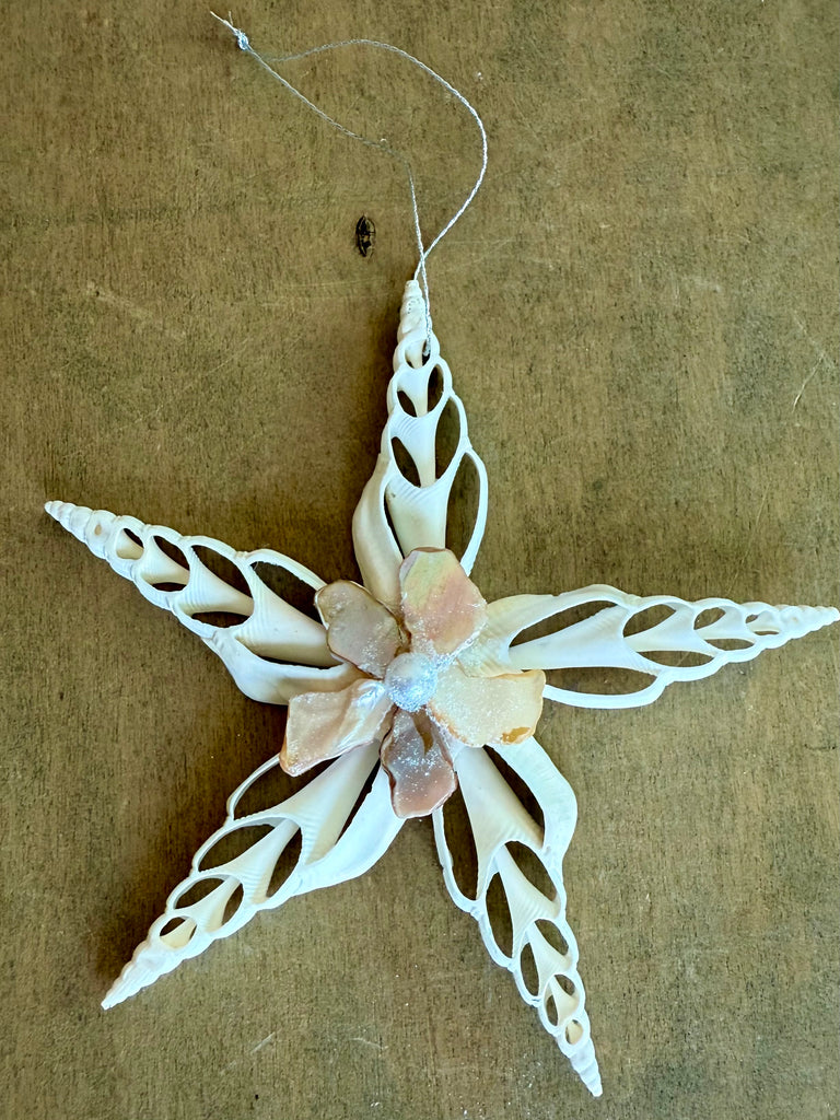 MOP Hibiscus Star Ornament