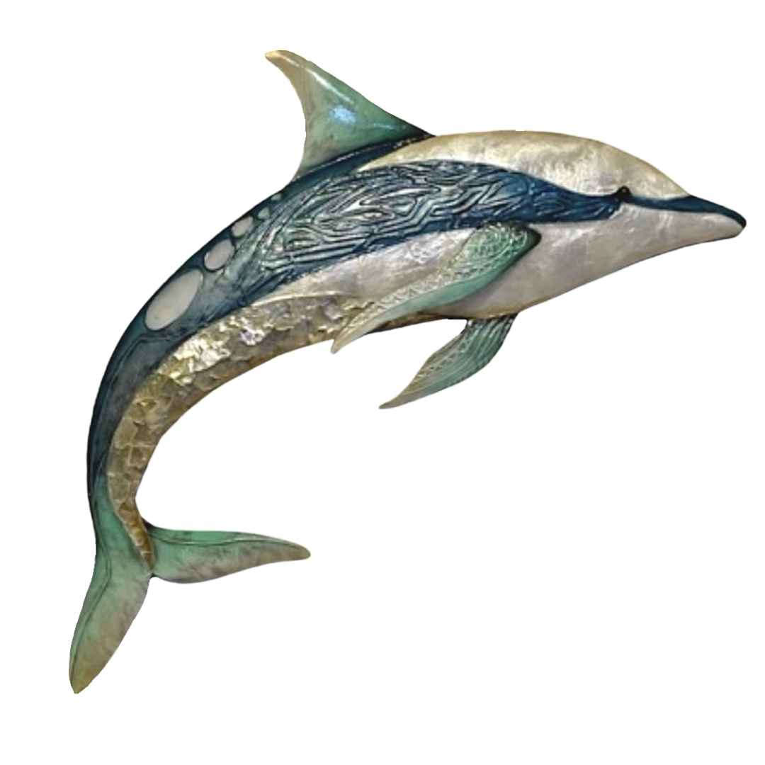 Dolphin Capiz Metal Art – Sea Things Ventura
