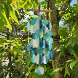 Capiz Cross Frame Chime