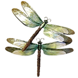 Dragonfly Capiz Metal Art