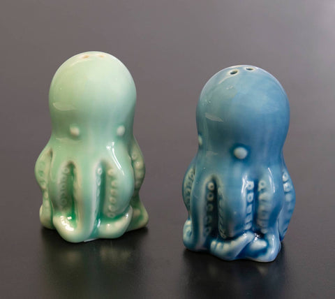 Octopus Ceramic Salt Pepper Set