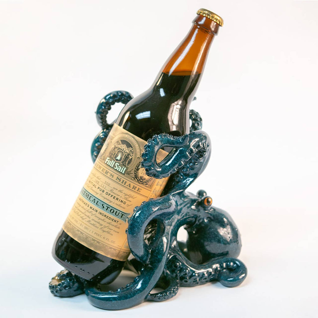 Blue Octopus Wine Holder
