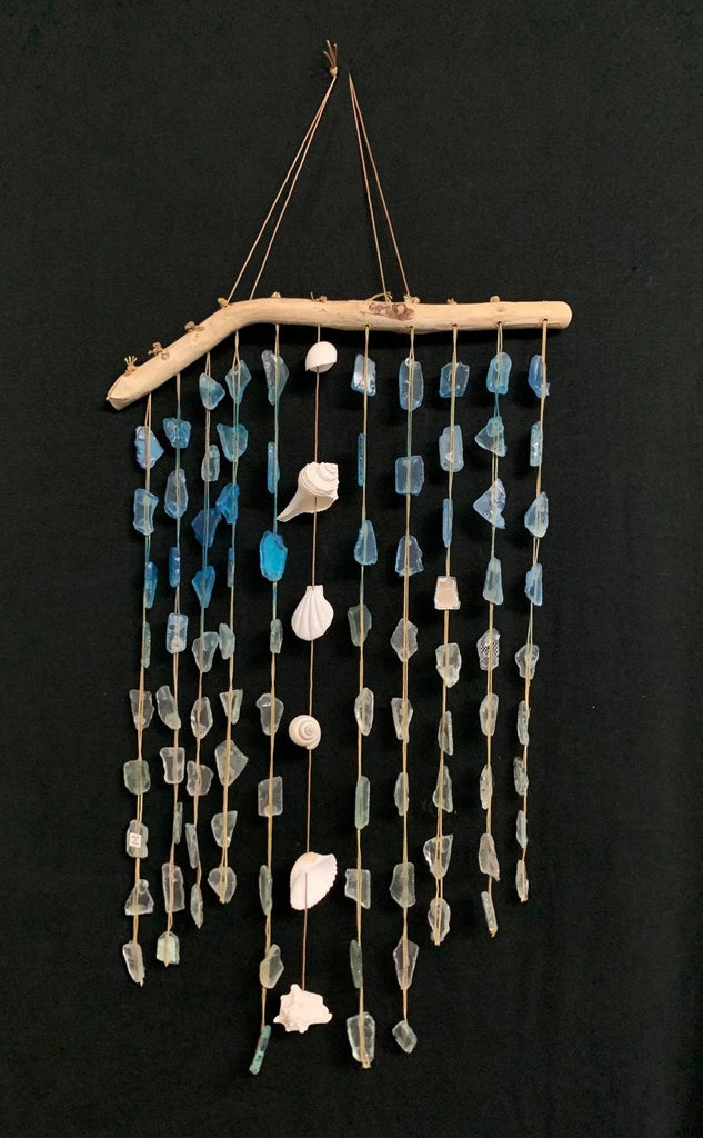 Seashell Seaglass Driftwood Drop