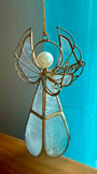 Capiz Violin Angel Ornament