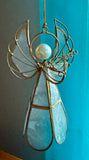 Capiz Violin Angel Ornament