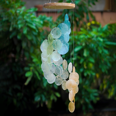 Shoreline Capiz Spiral Windchime