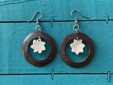 Aloha Coconut Circle Earrings