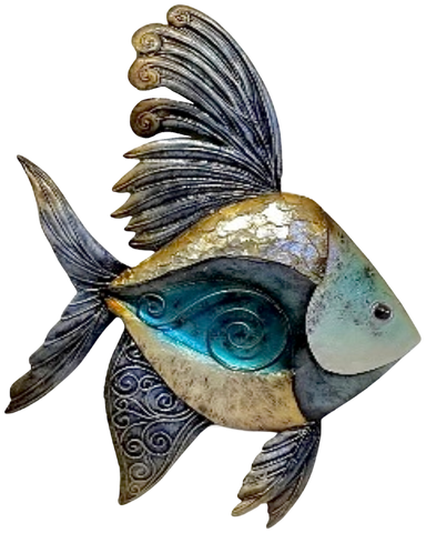 Fish Capiz Metal Art