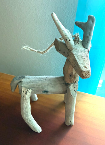 Driftwood Reindeer Ornament