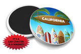 Beach Car Coaster Magnet