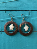 Aloha Coconut Circle Earrings
