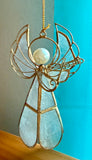 Capiz Violin Angel Ornament