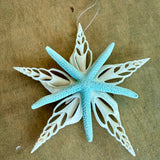 White Duo Star Ornament