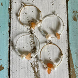 Pearl Stone Wine Glass Charm Set