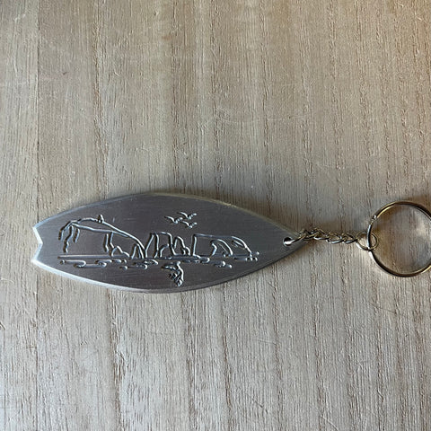 I Love Ventura Surfboard Keychain