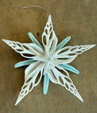White Duo Star Ornament