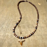 Coco Bead Shark Tooth Necklace