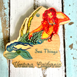 Ventura Ca Wooden Magnet