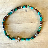Abalone Charm Stretch Bracelet