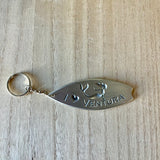 I Love Ventura Surfboard Keychain