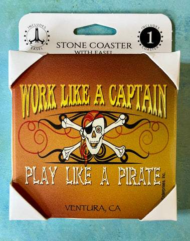 Captain or Pirate Boxed Coaster