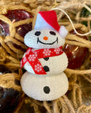 Sea Urchin Snowman Ornament