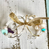 Pearl Stone Wine Glass Charm Set