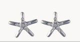 Starfish Gem Stud Earrings