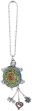 Jeweled Sea Turtle Car Charm