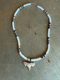 Coco Bead Shark Tooth Necklace