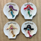 Mermaid Ventura CA Shell Ornament