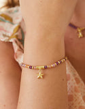 Jeweled Sea Star Charm Bracelet