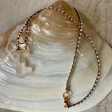 Ventura Seaglass Heart Beaded Necklace