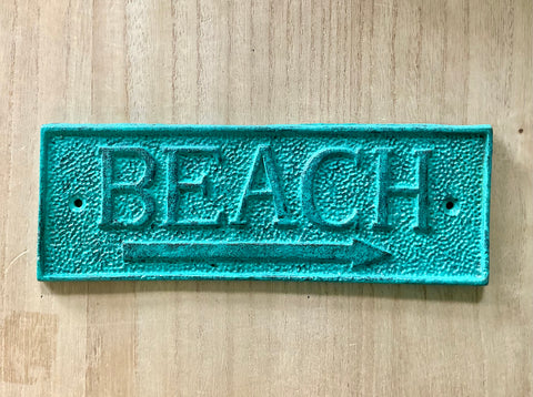 Beach Arrow Sign