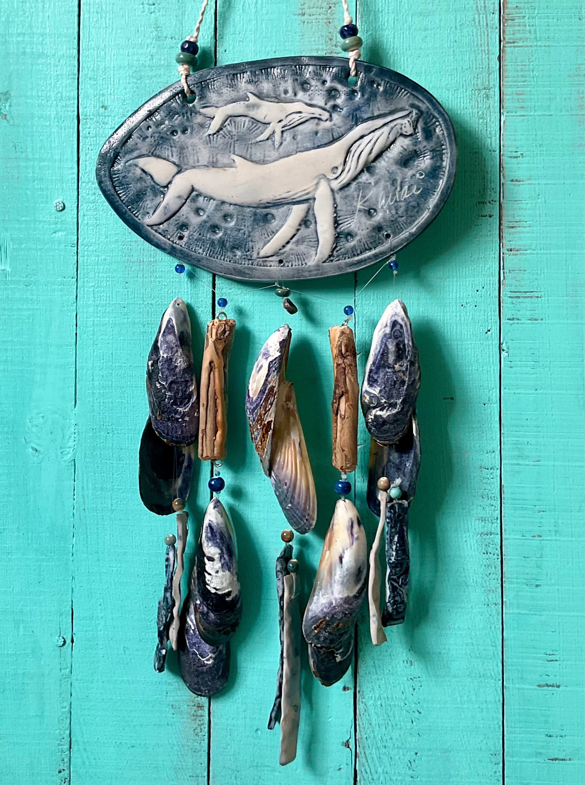 Humpback Whale Ceramic Shell Windchime – Sea Things Ventura