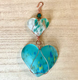 Glass Heart Art Sun-Catcher